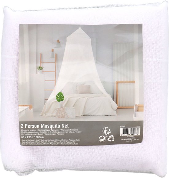 Soroh® - Klamboe voor 2 personen - 2 Persoons klamboe - Luxe klamboe - Pyramide model - muskietennet - Tegen muggen