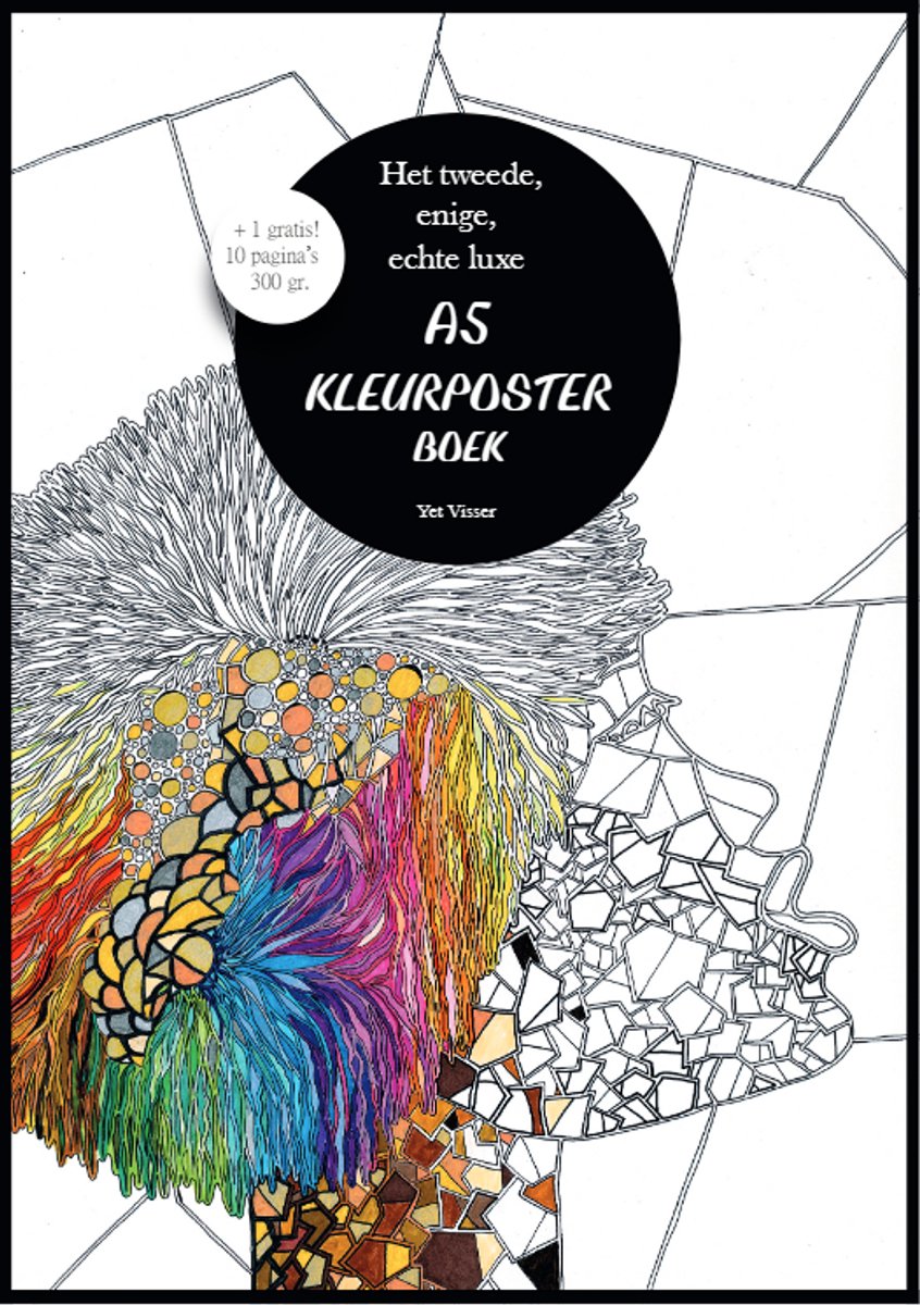 Yet Visser Kleurboek A5 - Luxe kleurposterboek voor volwassenen - 11 originele posters