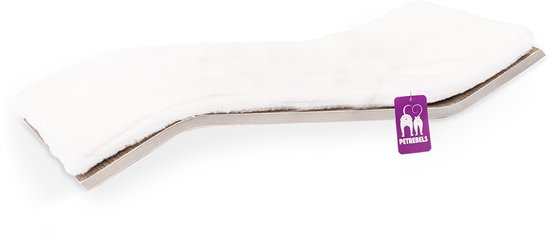 Petrebels Wandmeubel wandmontage Klimmuur Kat - Kattenmuur Wave 70-Old Grey - 70 x 20 x 35 cm