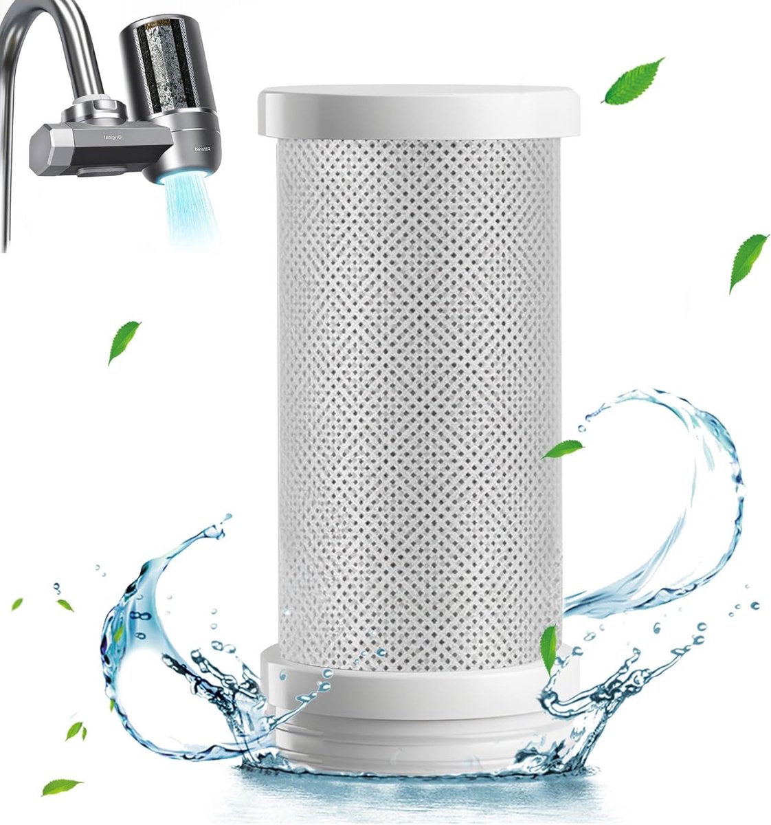 Waterfilter voor Kraan met Actieve Kool - Perfect voor Keuken- en Wastafelarmaturen