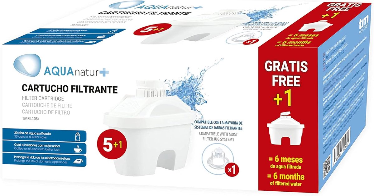 Waterfilters voor Karaffen, Compatibel met Maxtra en Maxtra+, 6 Stuks - Verbeter je Waterkwaliteit