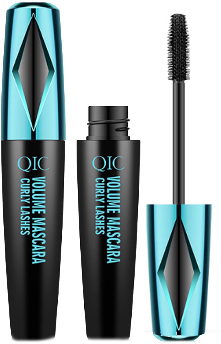 NAXSIR 4D Volumemascara - Langdurige Waterdichte Mascara voor Extreme Volume & Lengte, Zwarte Schoonheidsmascara met Krullende Penseel - Geschikt voor Dikke, Vollere Wimpers