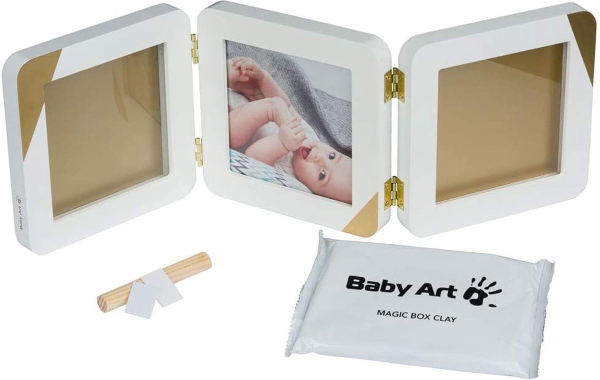 Goedkoopste Babyfotolijst Set \ posters voor de kinderkamer - Baby Hand en Footprint Kit \ kit voor pasgeboren jongens/meisjes - baby fotolijst, Fotolijstplank