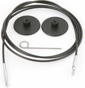 KnitPro kabel 50 cm - zwart (voor verwisselbare naalden)