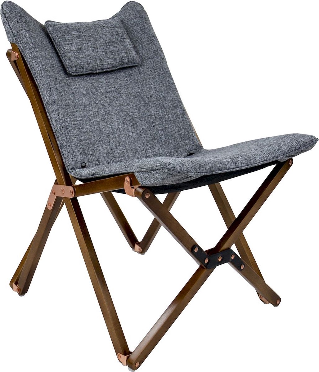 Bo-Camp Urban Outdoor collection - Relaxstoel - Bloomsbury - S - Oxford  polyester - Grijs | bol.com