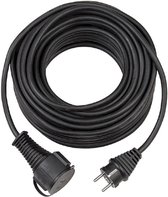 Brennenstuhl BREMAXXÂ® Verlengkabel (Verlengsnoer 10m kabel in zwart, voor kortstondig gebruik buitenshuis IP44, bruikbaar tot -35 Â°C, olie- en UV-bestendig)