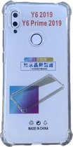 Hoesje Geschikt voor Huawei Y6 2019 (Y6 Prime 2019) Anti Shock silicone back cover/Transparant hoesje