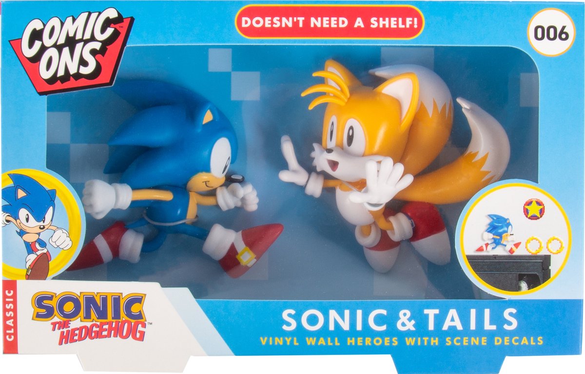 Sonic the Hedgehog - Comic Ons - speelfiguren & stickers