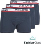 Jack & Jones Jack &Jones Tape Trunks 3 Pack Navy Blazer BLAUW S