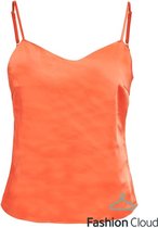 Only Mayra Tie Satin Singlet Flame ORANJE 42