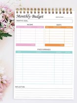 Structorio - Budgetplanner - A5 - Krijg grip op je geld met de Structorio Maandelijkse Budgetplanner!