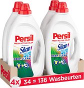 Bol.com Persil Freshness By Silan Deep Clean - Vloeibaar Wasmiddel - Voordeelverpakking - 4 x 34 Wasbeurten aanbieding