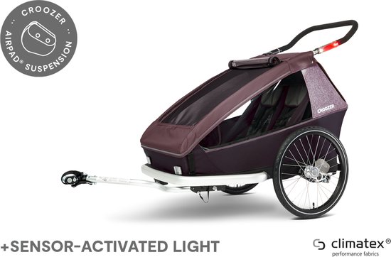 Croozer Remorque Vélo Kid Vaaya Blossom Rouge bol