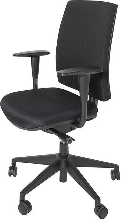 Chaise de bureau ergonomique Schaffenburg série 350 NEN avec base noire et garantie de 5 ans sur toutes les pièces mobiles. Certifié NEN-EN 1335.