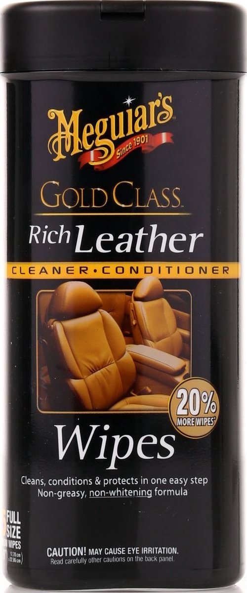 Meguiar's - G10900 - Leather Cleaner&Conditioner Wipes - 25 stuks