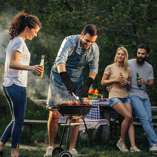 BBQ Rib Holder voor het grillen van Spare Ribs - multifunctioneel en van metaal - zilver