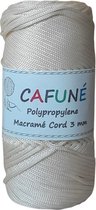Cafuné Polypropyleen Macrame Koord - Bone - 3mm - PP6 - gevlochten koord - Haken - Macrame - Tas maken