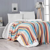 Trimita Harlequin- Bedsprei- Handgeweven 100% Katoen Plaid - Throw Blanket- 200X220 cm