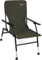 Chaise EXC Plus - Chaise de pêche - Chaise carpe avec dossier et accoudoir - Chaise poisson pliable - Chaise pliable - Chaise pliante