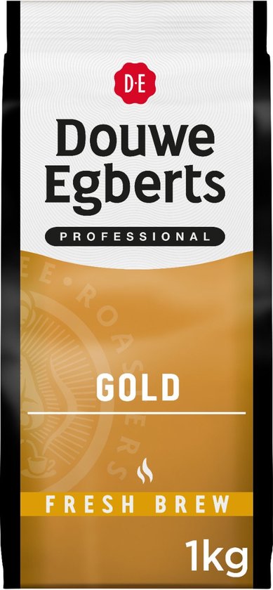 Douwe Egberts gemalen koffie voor automaten, Gold fresh brew, pak van 1 kg