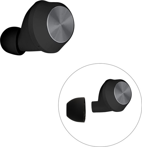 kwmobile 8x Reserve covers voor oordopjes geschikt voor Beoplay B&O EQ / H3 / H5 / E4 / E6 / E8 - 4 maten - Silicone dopjes voor in-ear headphones