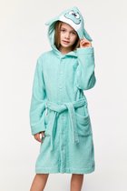 Peignoir unisexe Woody - turquoise - baleine - 231-1-ROA-B/702 - taille 140