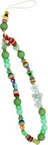 Telefoonarmband Heishi Beads 30cm Ring/Bandje Groen