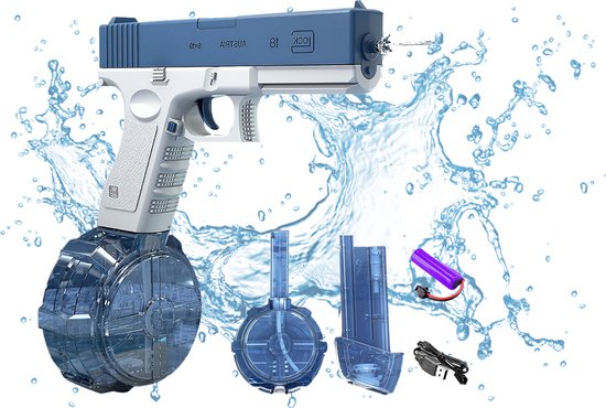 Electricblasters - Elektrische Waterpistool - Automatisch Waterpistool - Super Soaker - Buitenspeelgoed - Blauw - Waterglock - Aquablaster - Aquaplay - zwembad