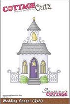 Cottage Cutz snijmal Wedding Chapel - trouw kapel - huwelijk - embossing mal - 8 x 10 cm - kerk - kerkje
