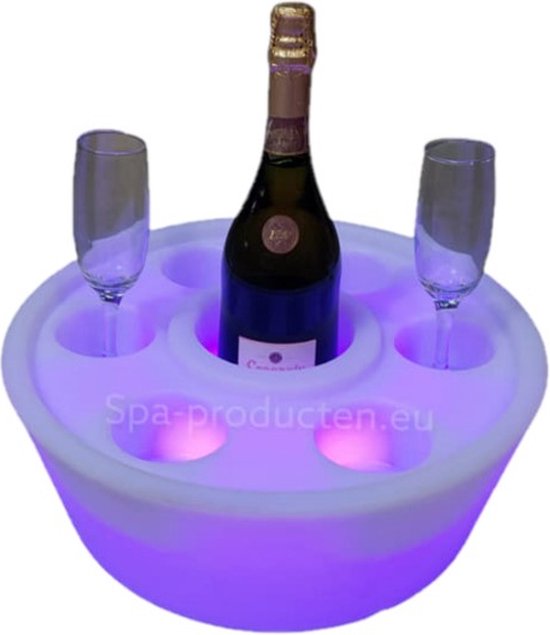 Drijvende LED spa bar – Whirlpools – Drijvend dienblad – Jacuzzi drankenhouder – 16 kleuren – Geschikt voor spa’s en zwembaden