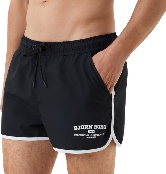 Björn Borg - Swim Shorts - Heren - Zwembroek - Maat M -Zwart/Wit | bol.com