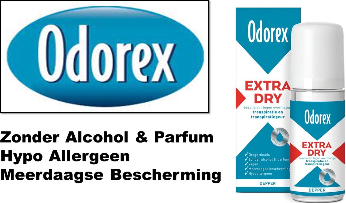 Goedkoopste Odorex Deo Depper - Extra Dry - 3 x 50 ml