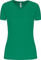 Damesportshirt 'Proact' met V-hals Kelly Groen - M