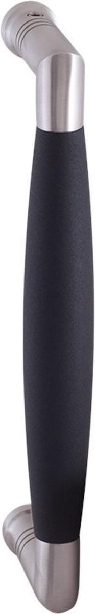 Deurgreep - RVS geborsteld - RVS - GPF - Binnendeur - GPF4951.09A Ika haaks 130x60/114mm RVS geborsteld/zwart