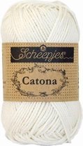10 x Scheepjes Catona 50 gram - 105 Bridal White