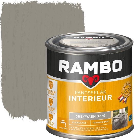 Rambo Pantserlak Interieur Transparant Zg Greywash 0779-1,25 Ltr
