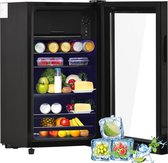 Merax Mini Réfrigérateur 76L - Congélateur 6L & Réfrigérateur 70L - Zwart