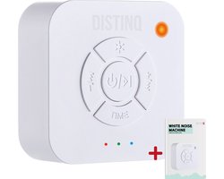 DistinQ White Noise – White Noise Machine – White Noise Baby – Witte Ruis – Draadloos en Oplaadbaar Muziekdoosje