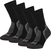 Xtreme hiking sokken - Zwart - 4-PACK - 35-38