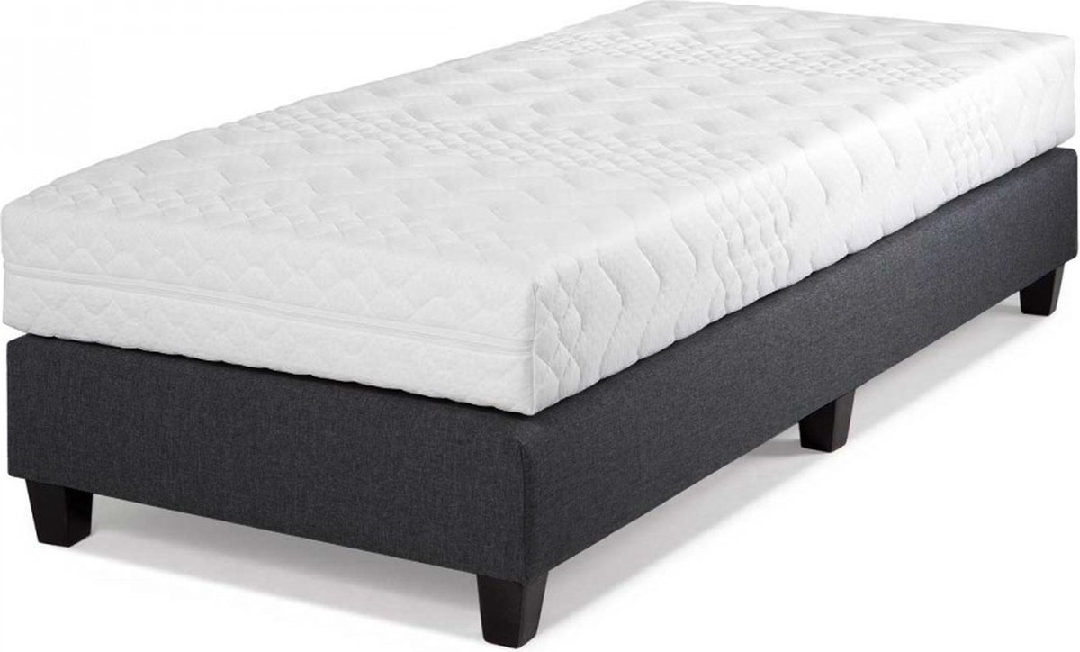 Hotelbed Cambridge 90x200, meubelstof Antraciet