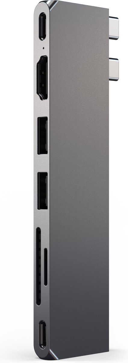 7-in-2 USB C-hub voor MacBook Pro en MacBook Air, DEMKICO Macbook Pro-adapter met 4K HDMI, USB 3.0 en USB 2.0-poort, SD/TF-kaartlezer, Thunderbolt 3 (87W PD) en USB C vrouwelijke poort