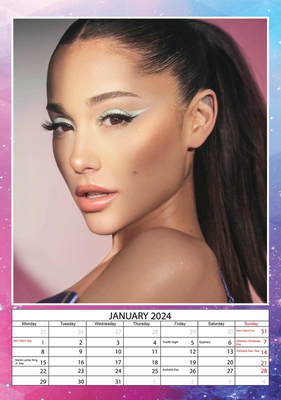 Ariana Grande Kalender 2024 | bol.com