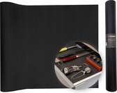 Tapis anti-dérapant Tragar 45 x 300 cm noir protection pour placards et tiroir de cuisine - extra long - placard antidérapant - tapis anti-dérapant - Protège tiroir