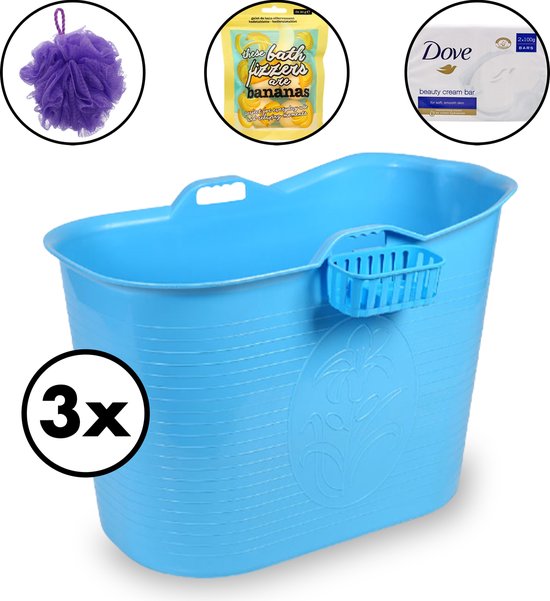 Zitbad voor Volwassenen 3 Pack 200L Bath Bucket Met Bruisballen