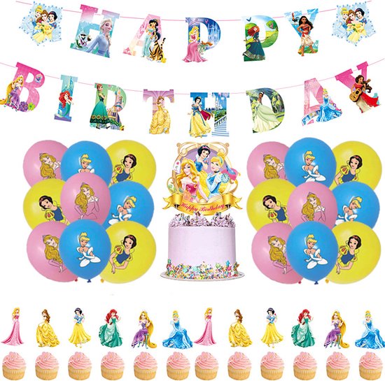 Australië Verloren hart Feat Disney Prinsessen Feestpakket - Ballonnen & Slinger & Caketoppers - Disney  Princess... | bol.com