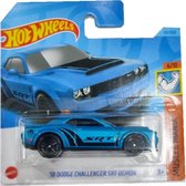 Hot Wheels Dodge Challenger SRT Demon - Die Cast - 7 cm - Schaal 1:64 -Blauw