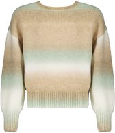 Nobell Kes Dropped Sleeve Knited Sweater Truien & Vesten Meisjes - Sweater - Hoodie - Vest- Mint - Maat 134/140