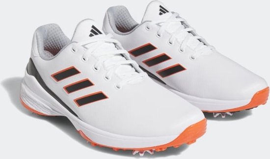 Adidas Heren ZG23 Golfschoen Spikes Cloud White/Black/Solar Red - Maat : 45 1/3 EU