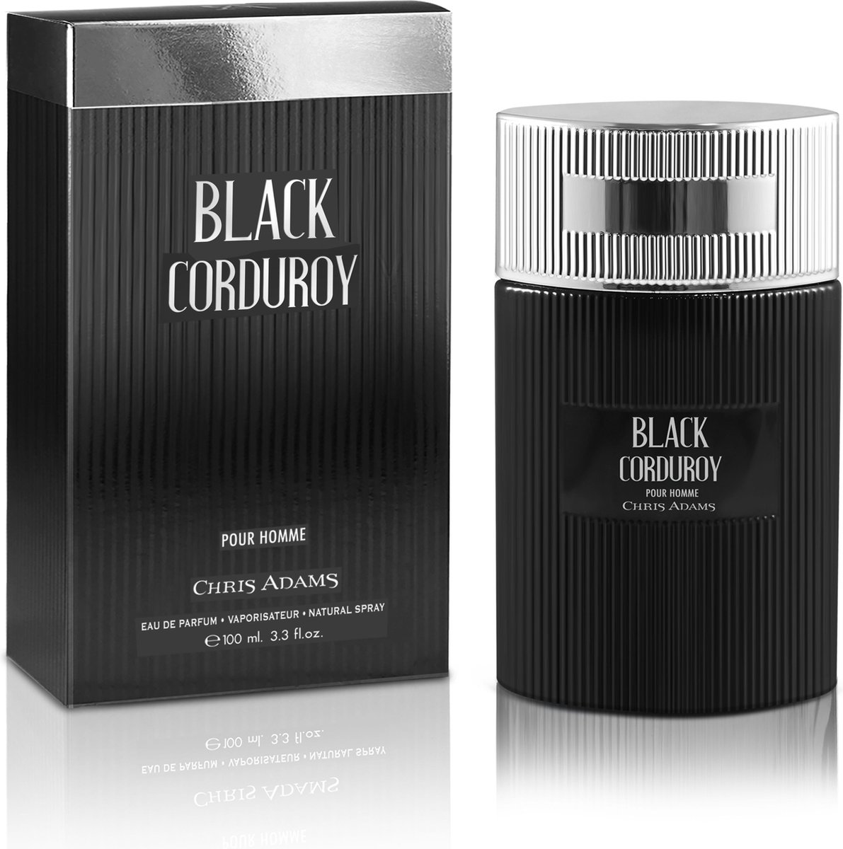 Chris Adams Black Corduroy Pour Homme Parfum Voor Mannen 100ml EDP