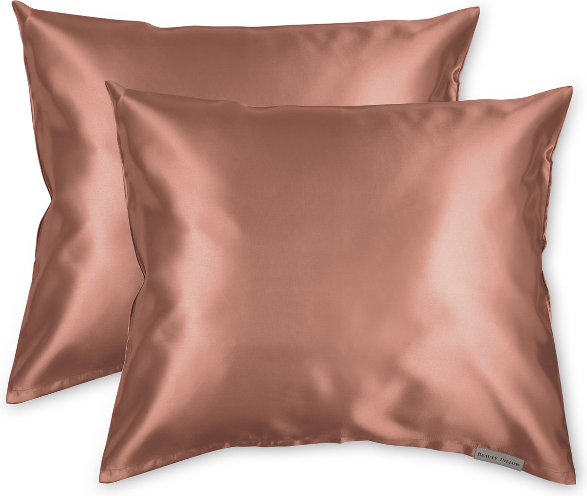 Beauty Pillow® Original - Satijnen Kussenslopen - Voordeelset - Duo Pack - Terracotta - 60x70 cm